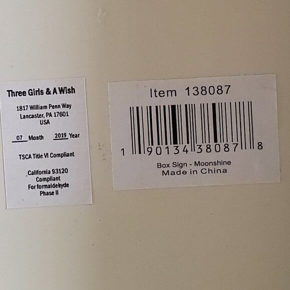 🌸New Primitive Wood Box Sign ~"You Are The Moon To My Shine" - Picture 4 of 4